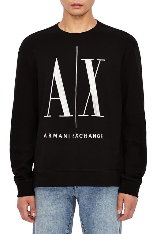Armani Exchange Icon French Terry Crewneck Sweatshirt at Nordstrom