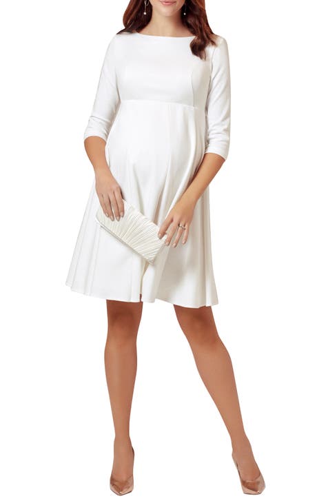 Buy Pure White Maternity Dress | Maternity Gowns Online