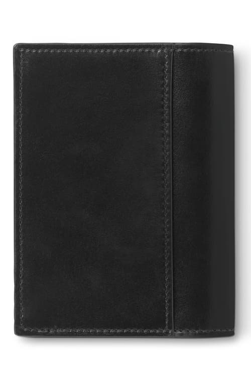 Shop Montblanc Meisterstück Leather Card Case In Black