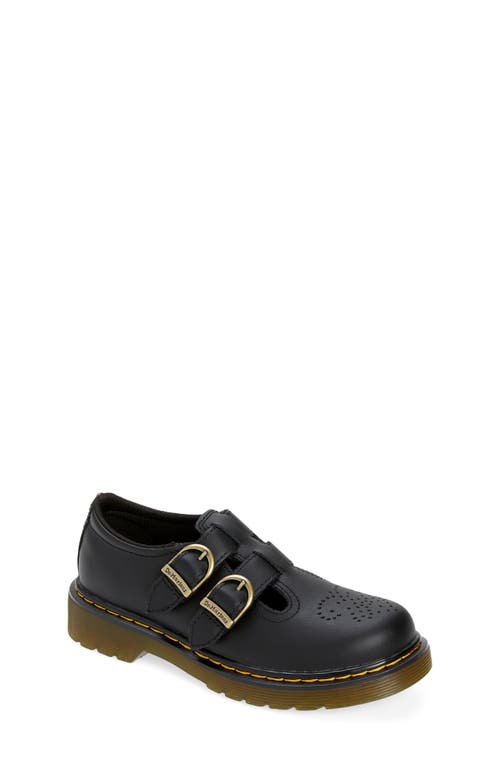Dr. Martens Kids' 8065 Mary Jane Shoe in Black Softy T