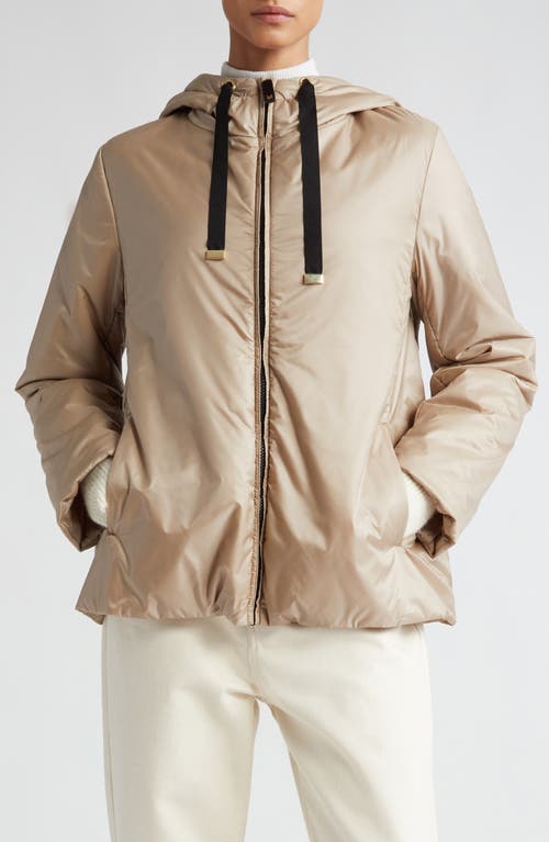 Max Mara GreenH Insulated Hooded Jacket Beige at Nordstrom,