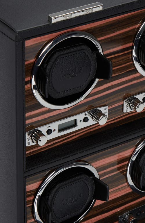 Shop Wolf Roadster 8-watch Winder & Case In Black