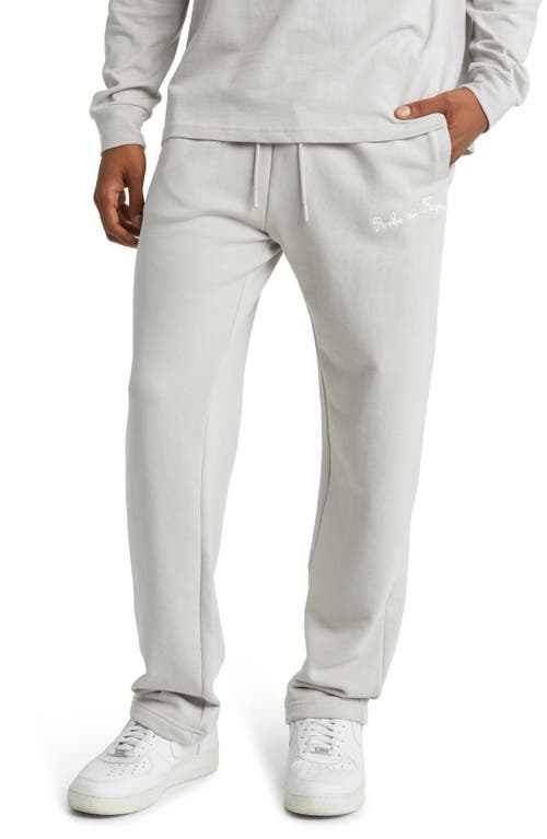 Giovani Vulcani French Terry Sweatpants in Light Grey