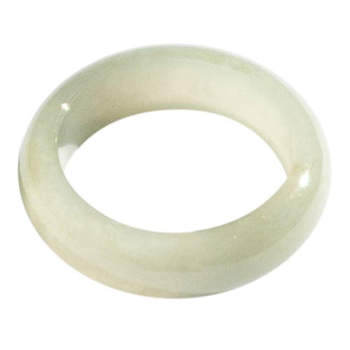 Seree Chess Jade Ring In Off White