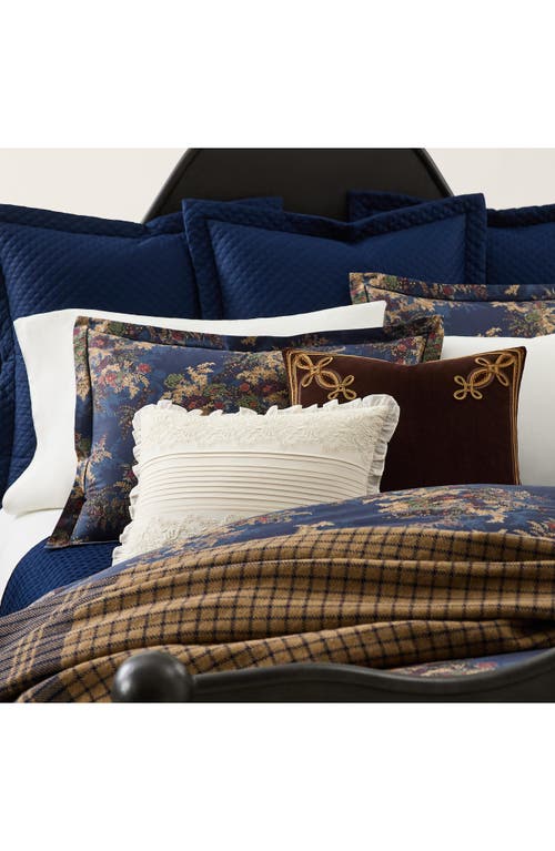 Shop Ralph Lauren Payge Floral Pillow Sham In Navy