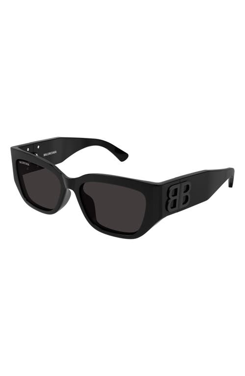 Shop Balenciaga 56mm Cat Eye Sunglasses In Black