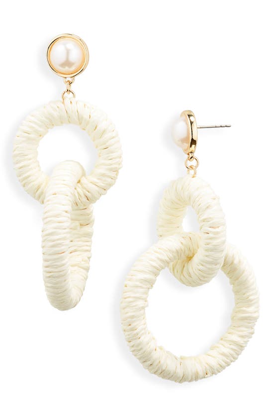 Shop Nordstrom Ring Drop Earrings In White- Ivory
