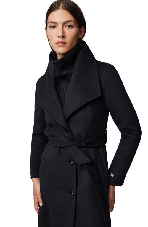 Soia & Kyo Ilana Wool Blend Coat In Black