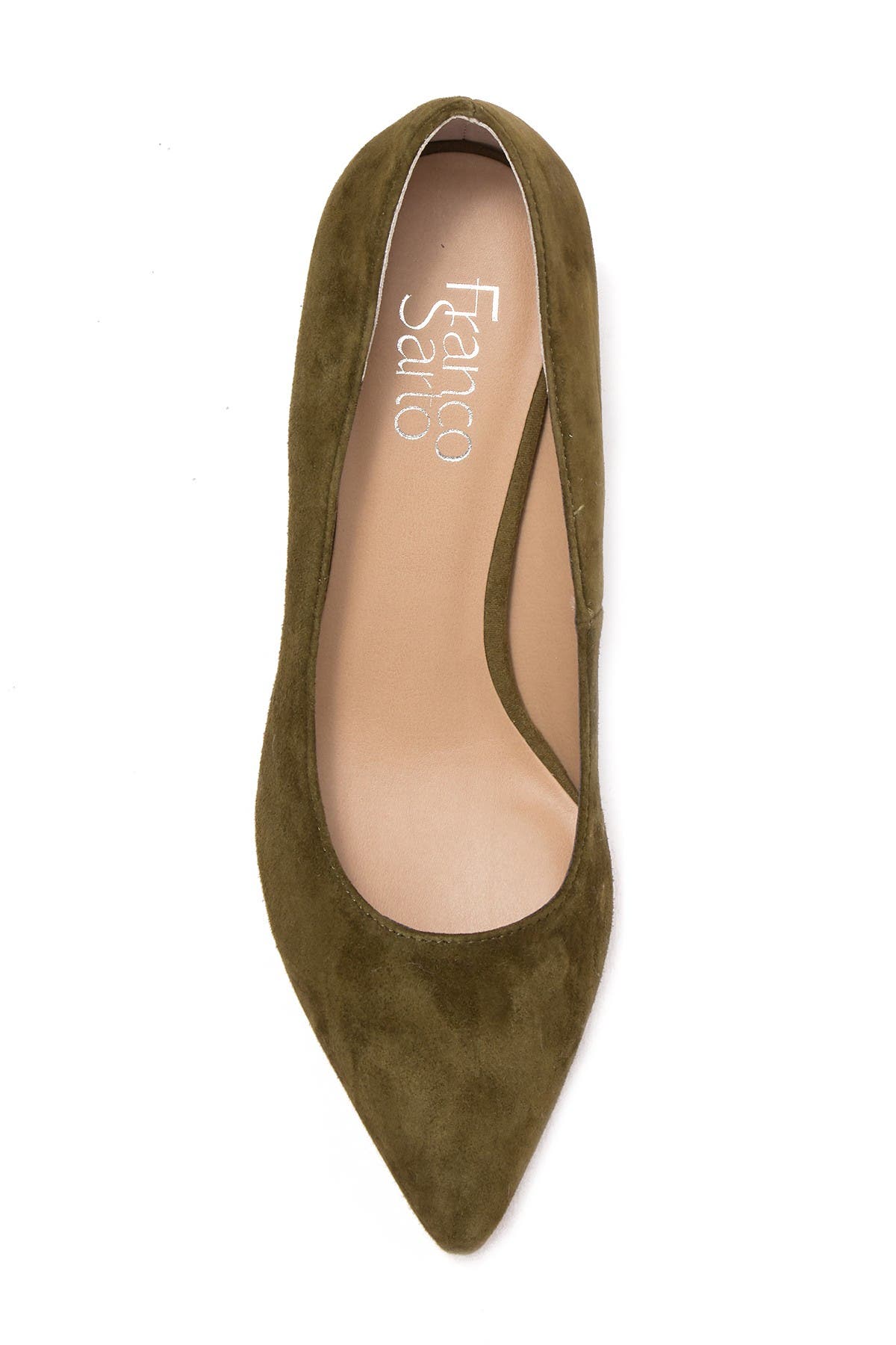 franco sarto callan suede block heel pump