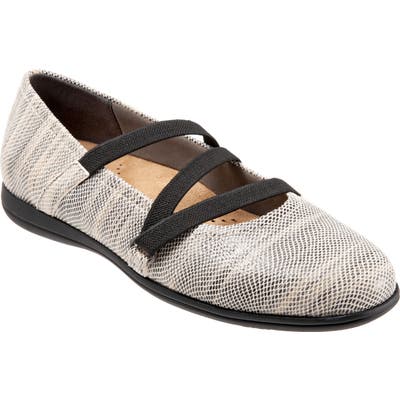 Trotters Della Skimmer Flat, Grey