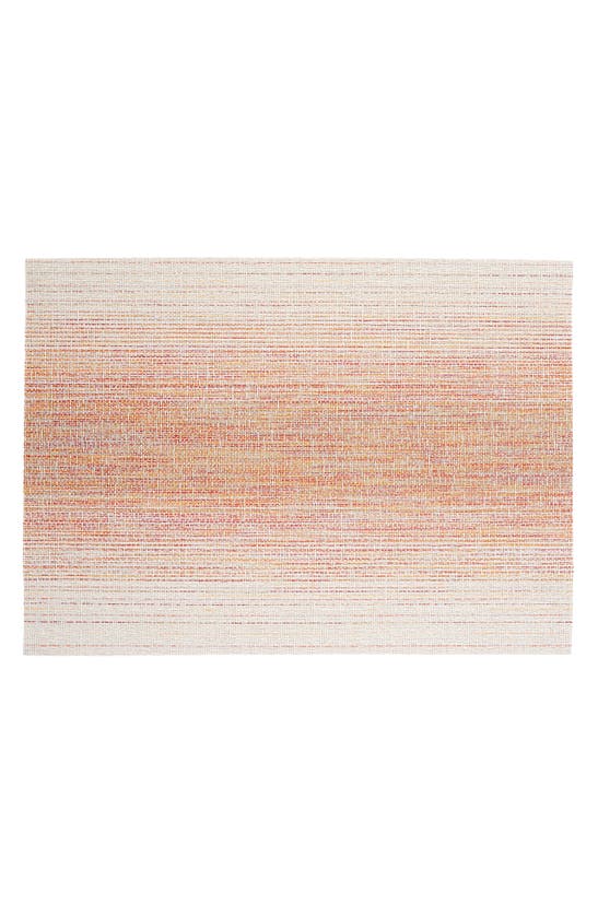 Chilewich Sunrise Ombre Rectangle Woven Placemats In Sunrise