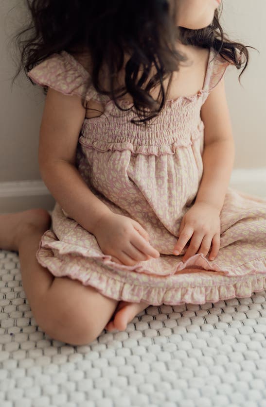 L'ovedbaby Organic Cotton Muslin Dress In Carnation Floral