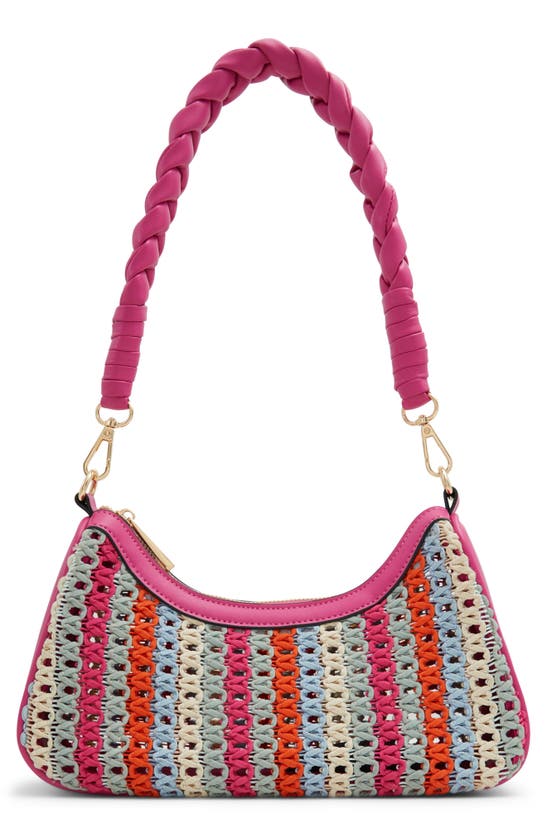 Shop Aldo Emrysx Woven Shoulder Bag In Bright Multi