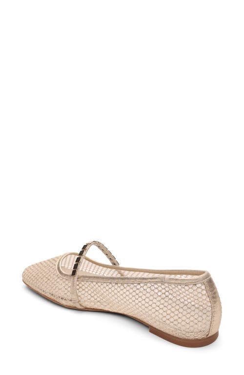 Sanctuary Chic Mary Jane Flat In Warm Gold