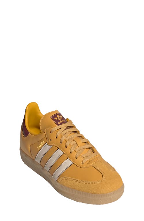 Shop Adidas Originals Adidas Kids' Gazelle Low Top Sneaker In Yellow/white/gold