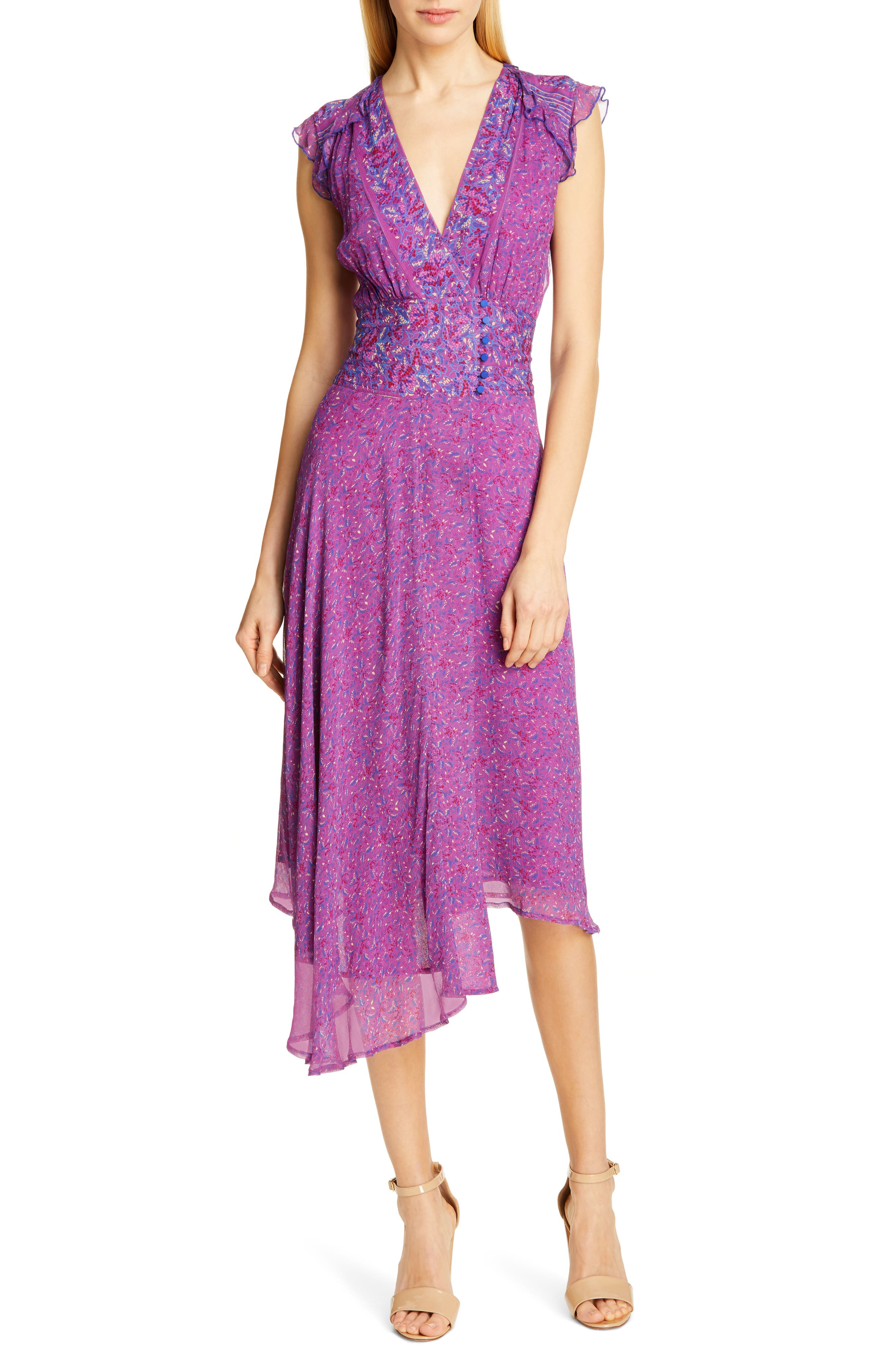Ba & sh Meryl Floral Dress, Pink