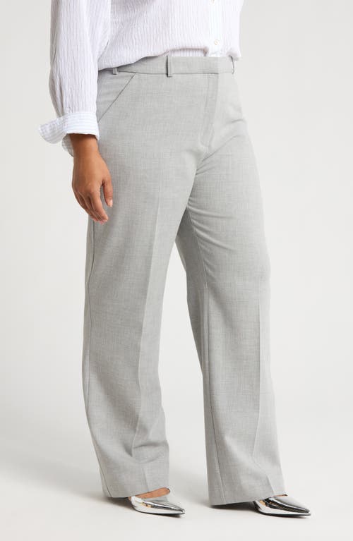 Shop Nordstrom Straight Leg Pants In Grey Heather