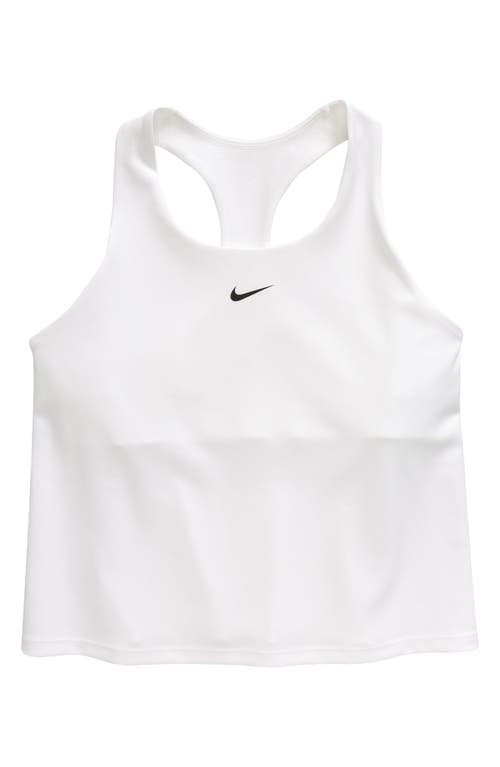 Nike Kids' Dri-fit Sports Bra Tank In White/black