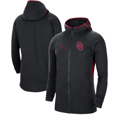 Oklahoma sooners jordan ncaa men's 2024 tech fleece full zip hooded sweatshirt