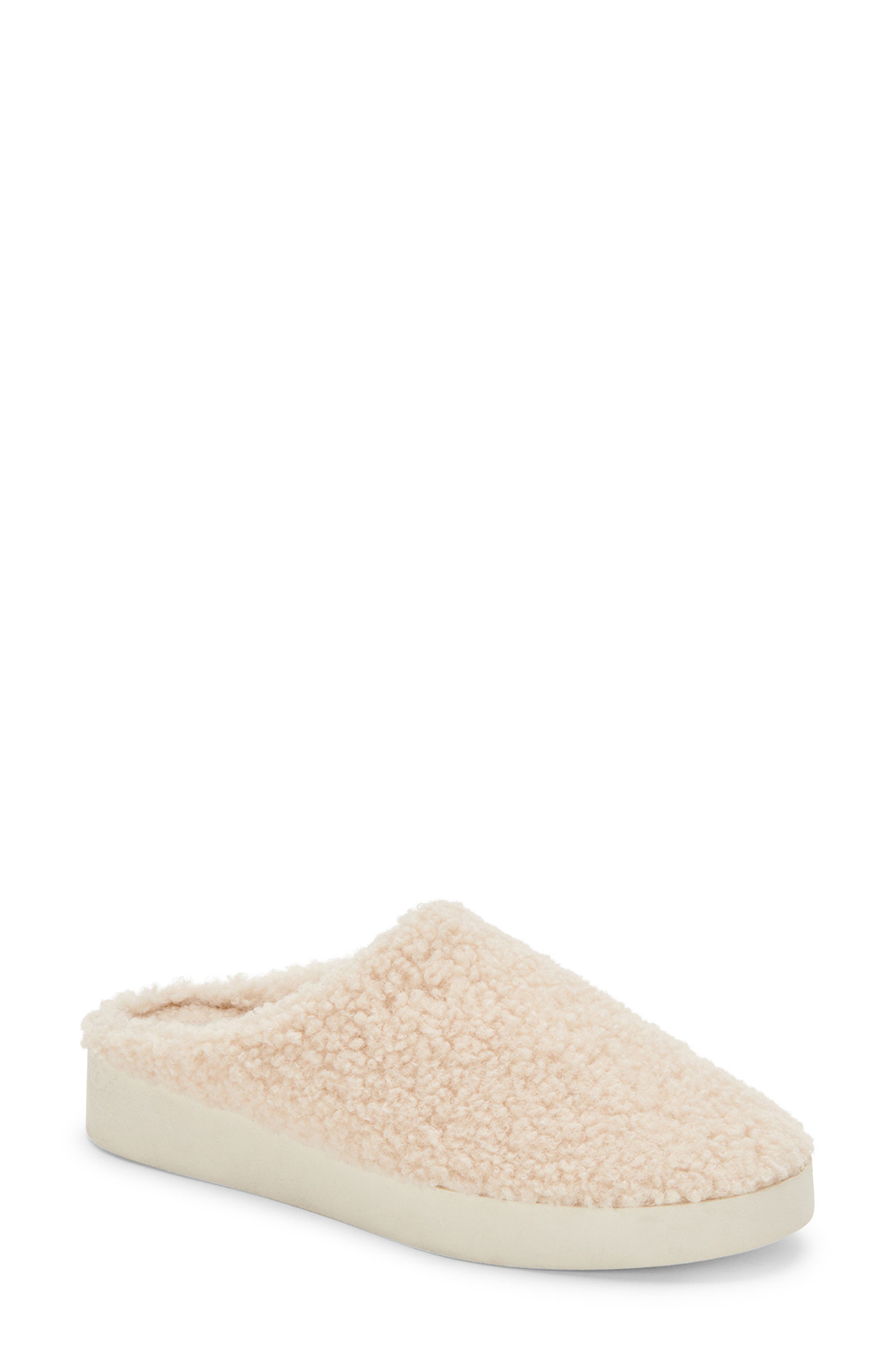 dolce vita shearling slippers