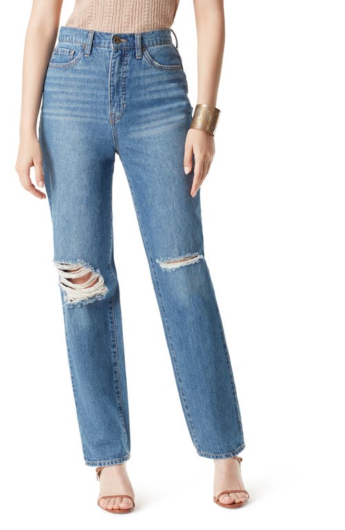 Sam Edelman Yaro High Waist Ripped Nonstretch Jeans Skyline at Nordstrom,