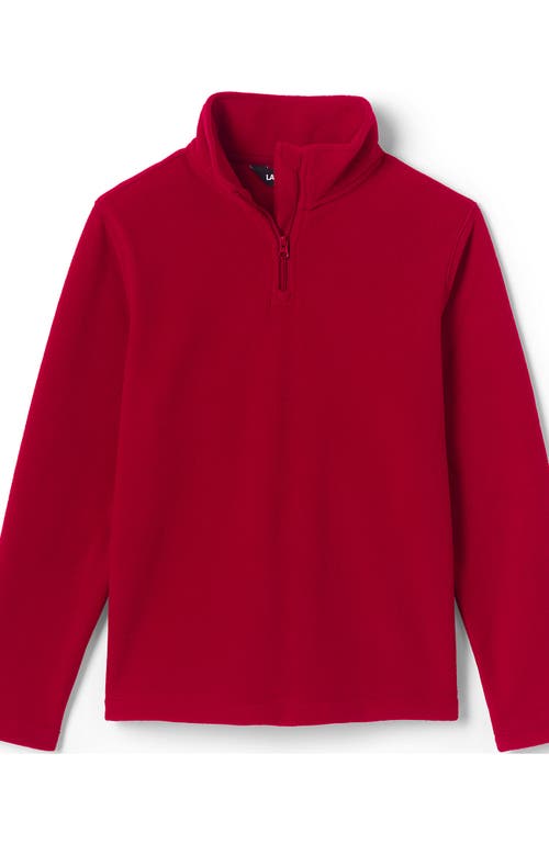 LANDS' END LANDS' END SCHOOL UNIFORM KIDS LIGHTWEIGHT FLEECE QUARTER ZIP PULLOVER