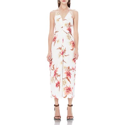 Afrm Cherry Halter Midi Dress
