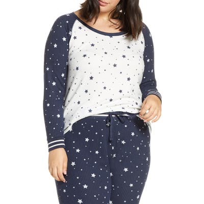 Plus Size Pj Salvage Dream Mix Pajama Top, Ivory