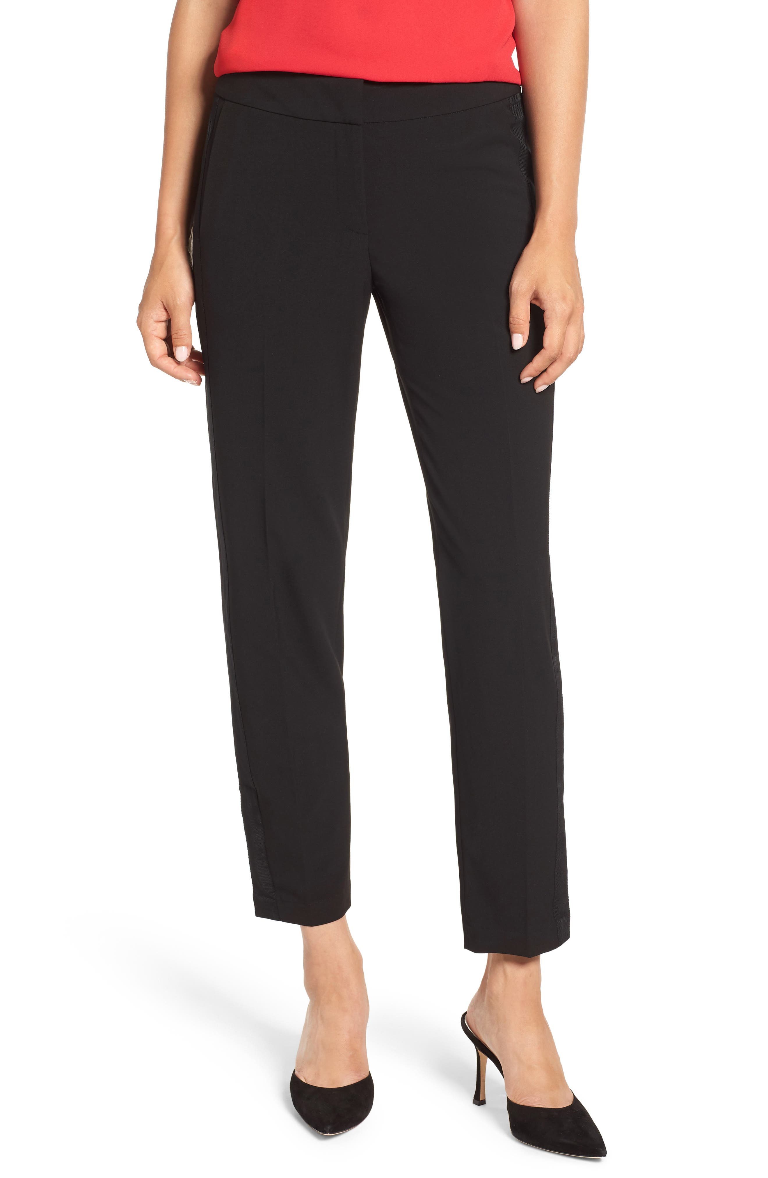 side stripe ankle pants