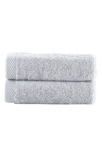 Brooks Brothers 2-piece Solid Signature Cotton Towel Set In Gray