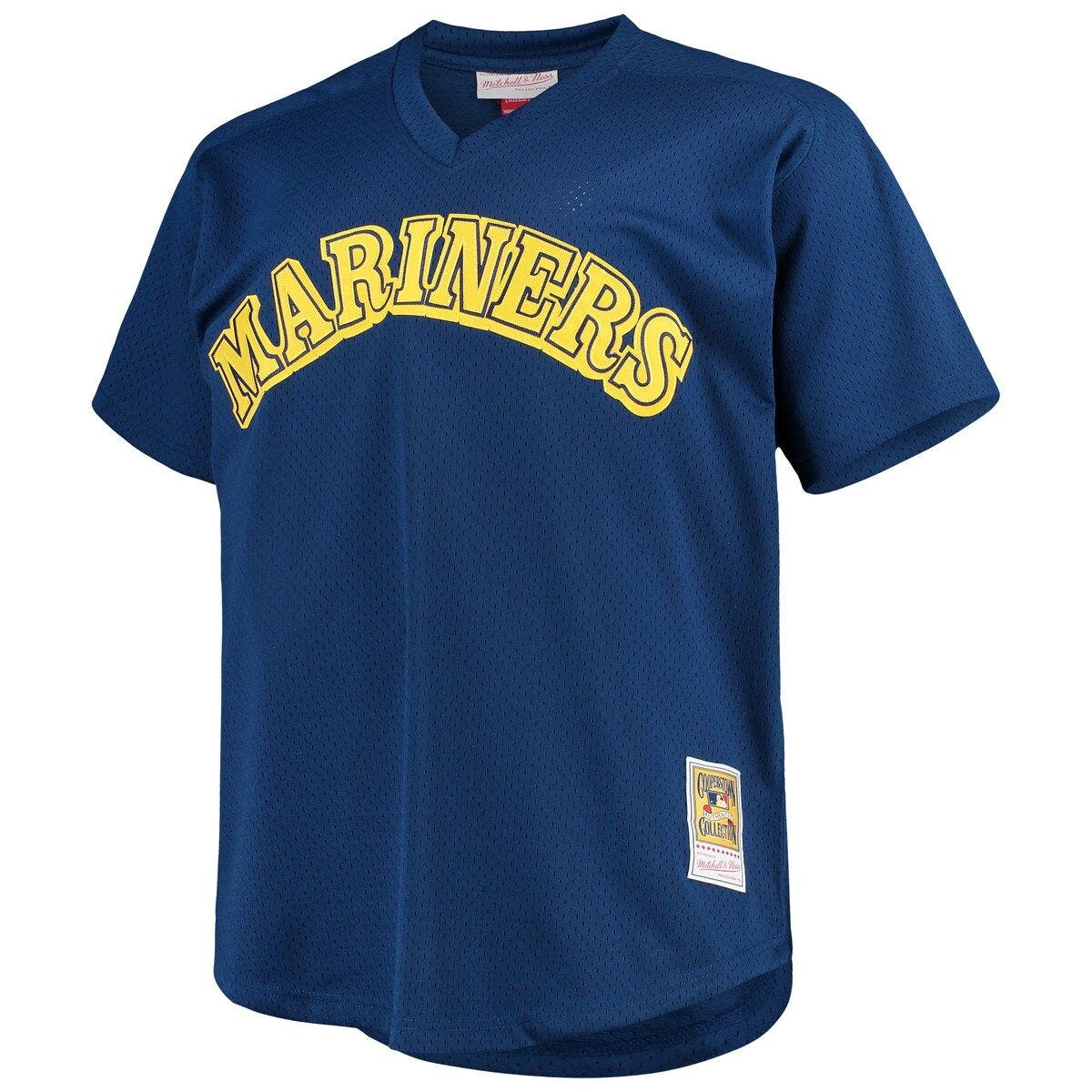 Mitchell & Ness Authentic Ken Griffey Jr Seattle Mariners 2010 Men Baseball Jersey Mariners Blue