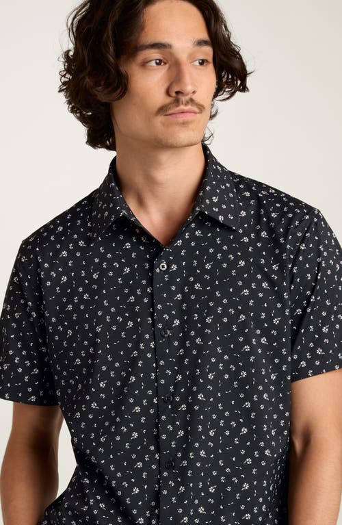 Shop Bonobos Tech Floral Short Sleeve Performance Button-up Shirt In Seapoint Floral