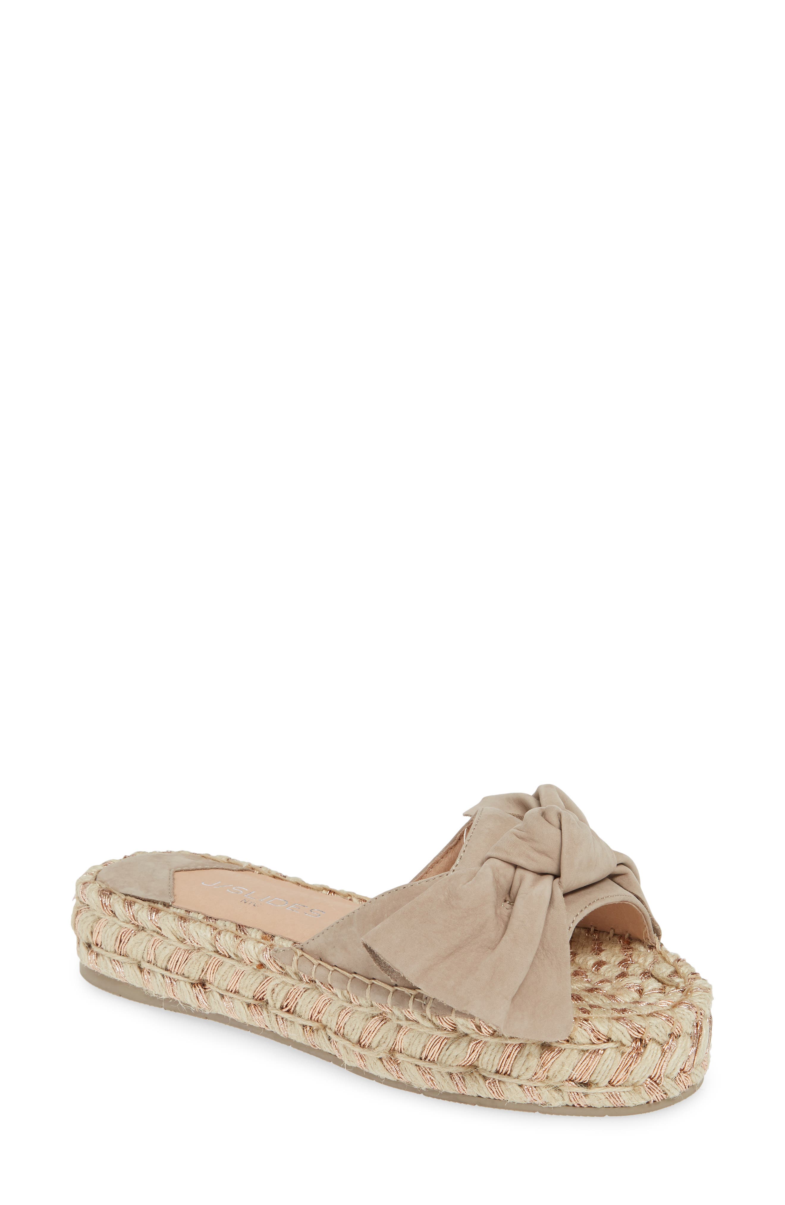 Jslides Ritsy Espadrille Slide Sandal, Beige