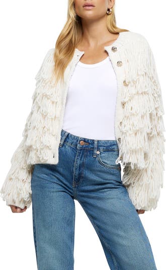 Fringe cardigan hotsell