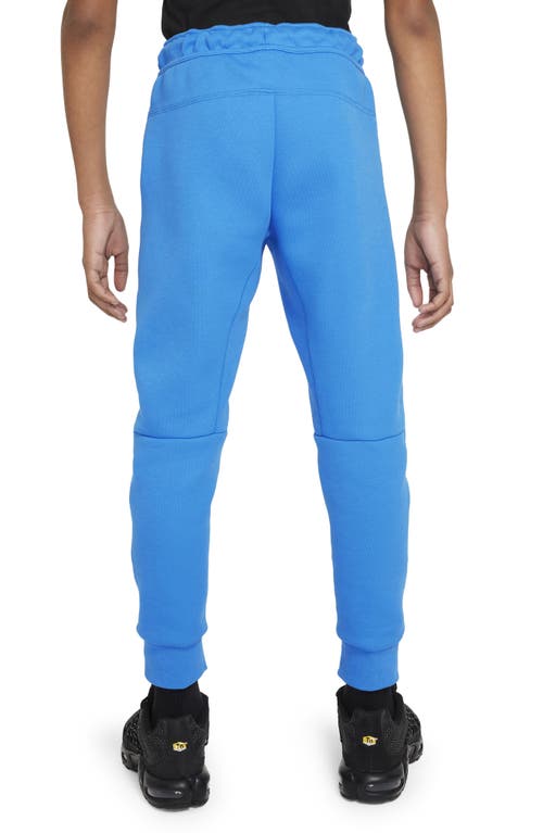 Shop Nike Kids' Tech Fleece Joggers In Light Photo Blue/black/black