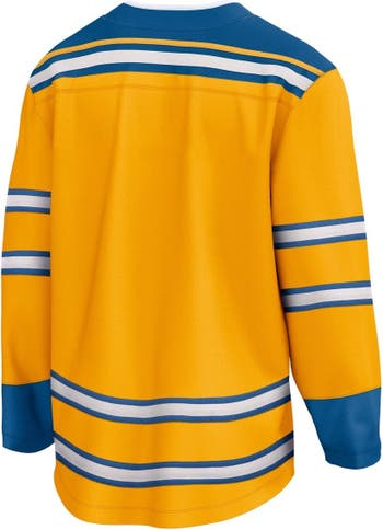 Men's Fanatics Branded Yellow St. Louis Blues Special Edition 2.0 Breakaway Blank Jersey