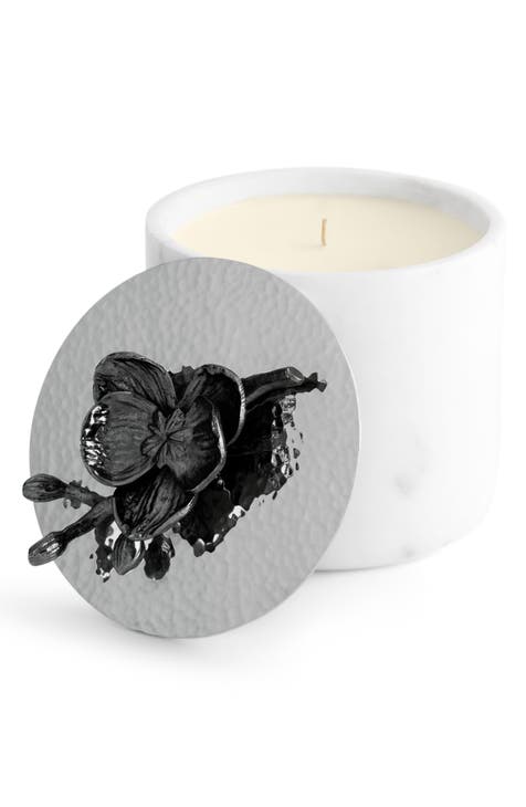 8.8 oz. Black Orchid Marble Candle