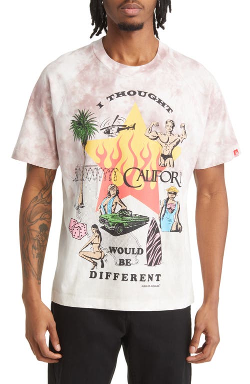 JUNGLES I Thought California Would Be Tie Dye Graphic Tee in Tiedye