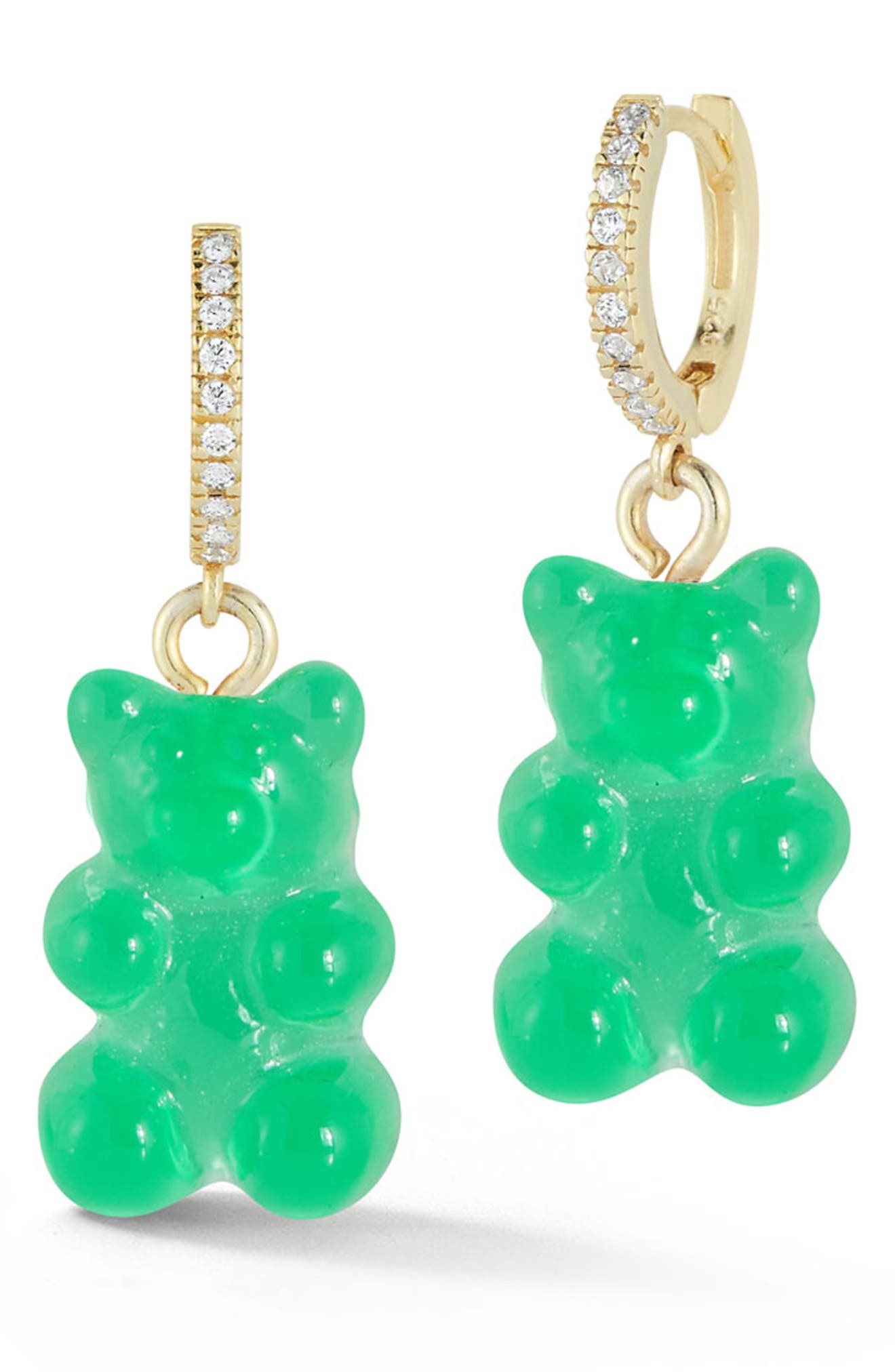 gummy bear hoop earrings