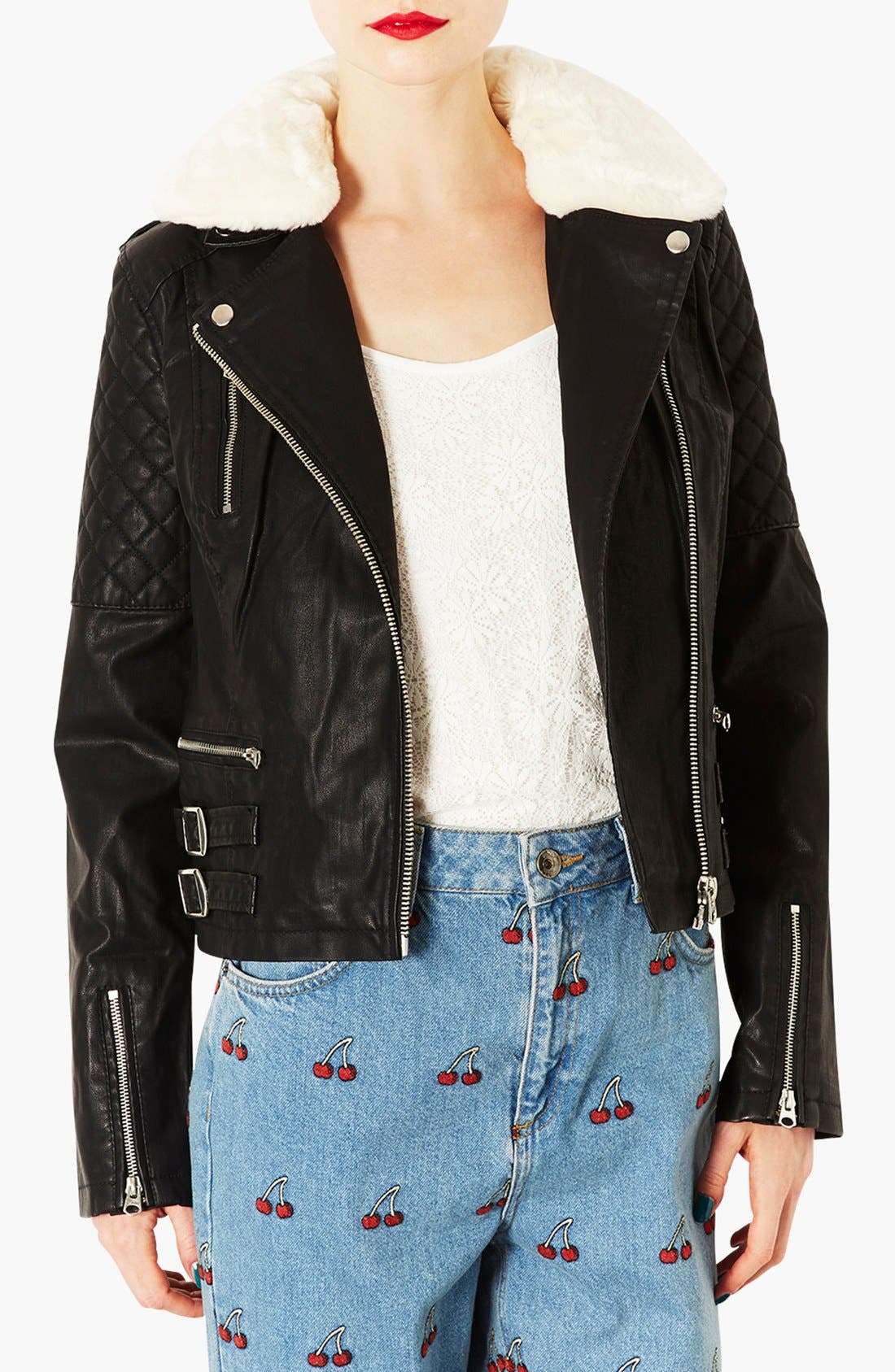 'Jenson' Faux Leather Jacket Nordstrom