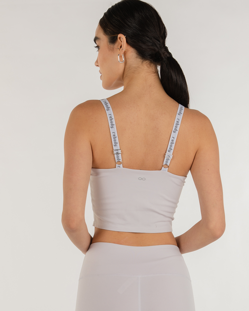 Rebody Active Maia Cloudlux Longline Bra In Lilac Quartz