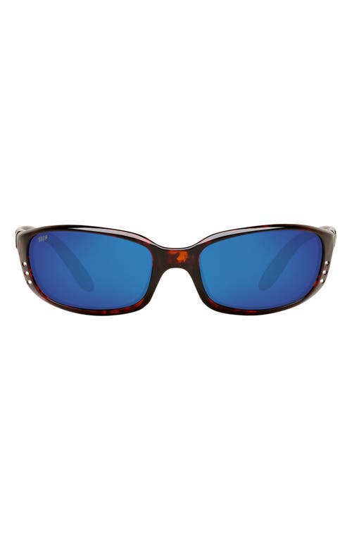 UPC 097963515511 product image for Costa Del Mar 59mm Polarized Wraparound Sunglasses in Dark Tortoise at Nordstrom | upcitemdb.com