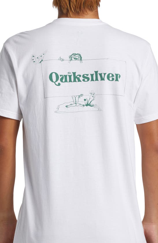 Shop Quiksilver Jungleman Graphic T-shirt In White