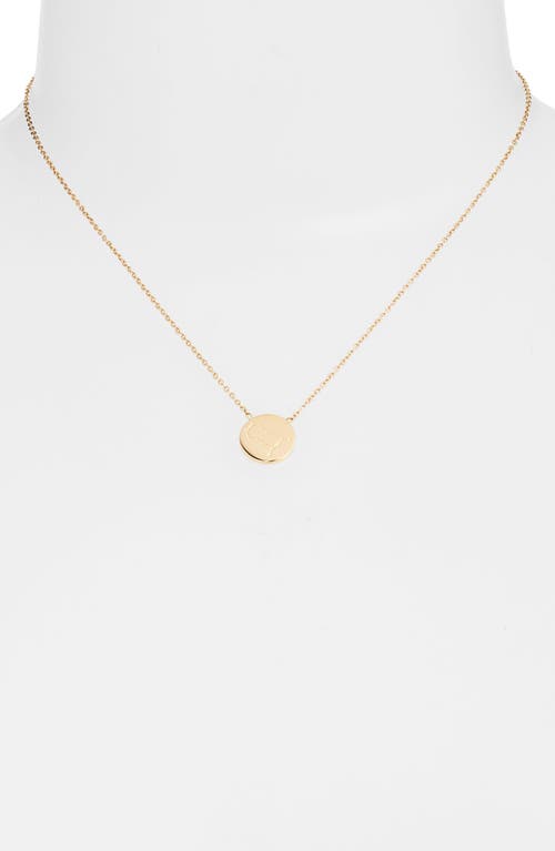Knotty Zodiac Pendant Necklace In Gold/sagg