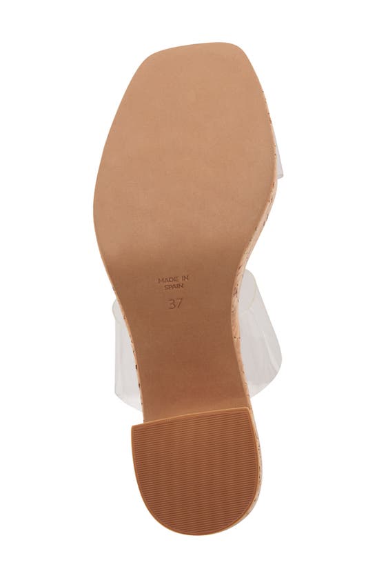 Andre Assous Cairo Womens Padded Insole Block Heel In Clear