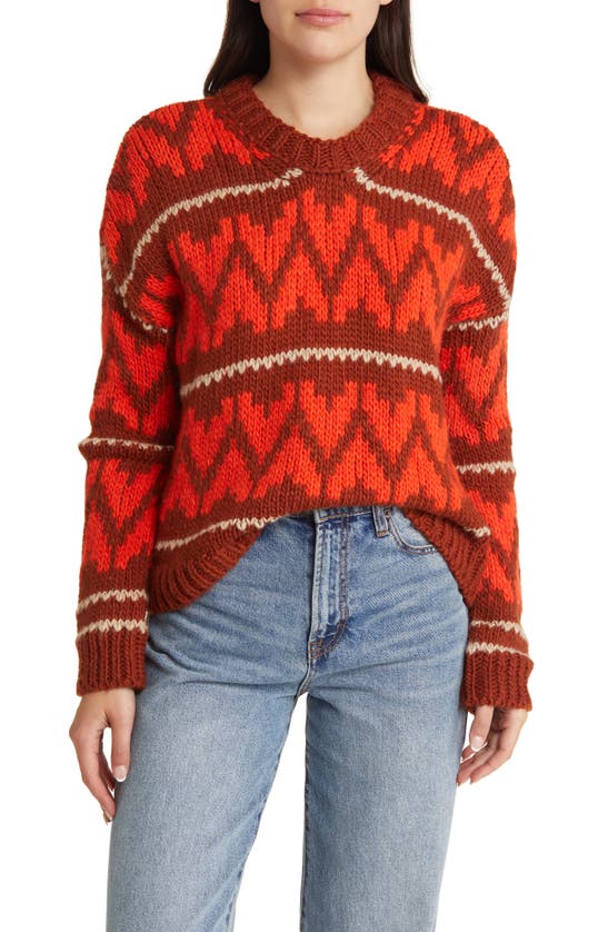 The Great Folk Pullover Sweater In Firestone In Firestone