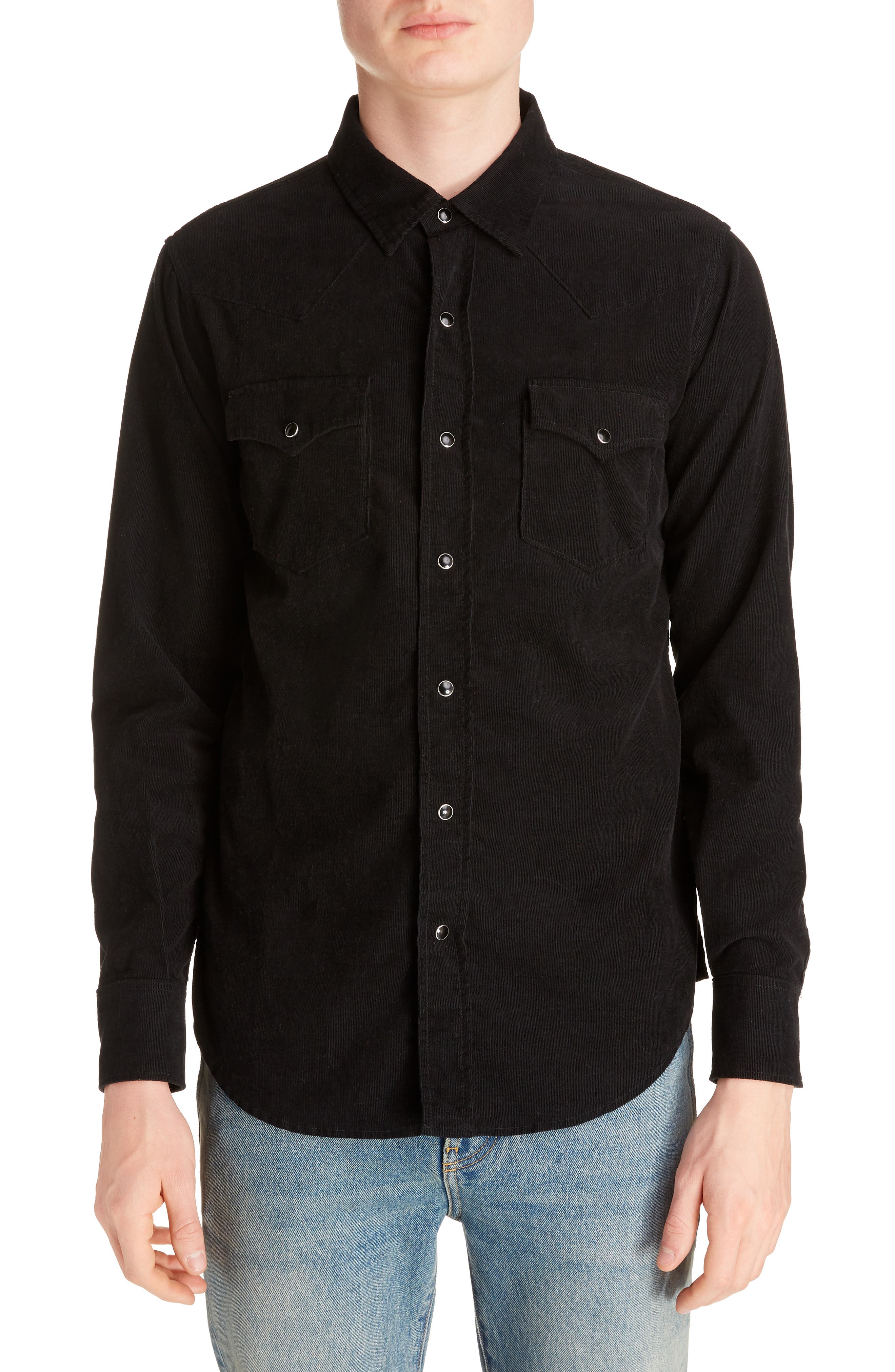 saint laurent western shirt