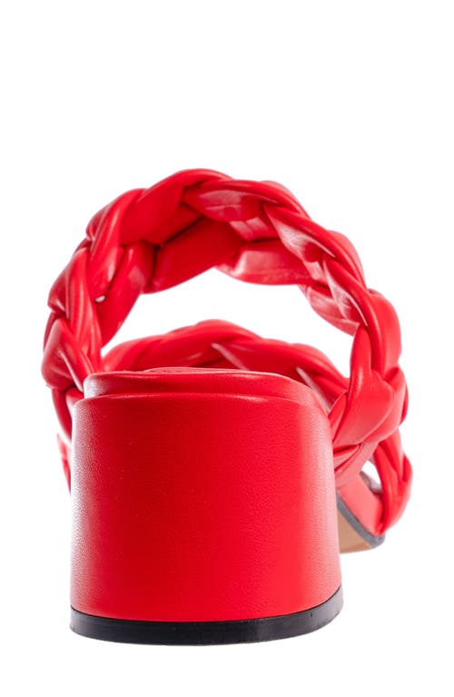 Ninety Union Twist Slide Sandal In Red