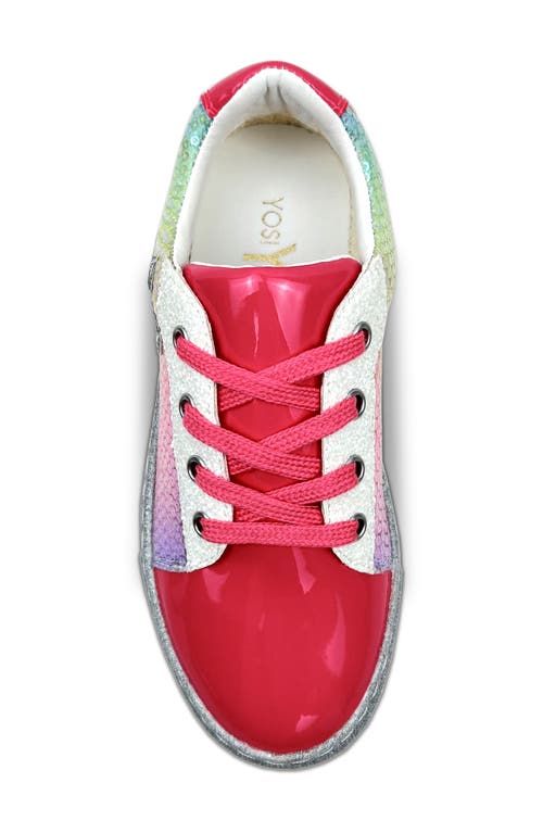 Yosi Samra Kids' Miss Harper Sneaker In Pink Sequin
