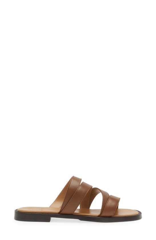 Shop Jm Weston Double V Sandal In Tan